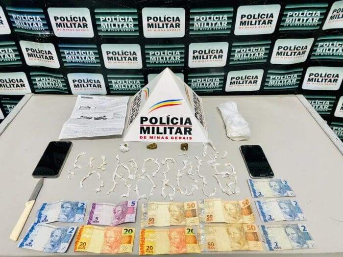 Após denúncias, PM apreende drogas e motocicleta com casal