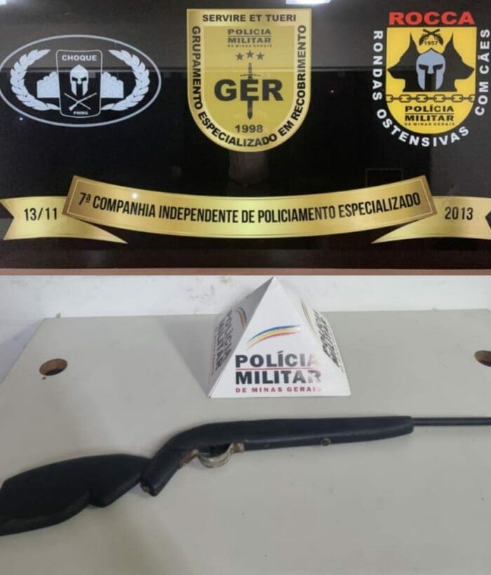 Homem é preso e espingarda apreendida em comunidade rural após denúncia