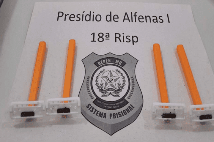 Drogas encontradas em aparelhos de barbear são enviadas por Sedex ao presídio