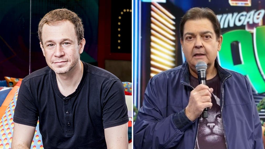 TIAGO LEIFERT E FAUSTÃO - Foto: TV Globo