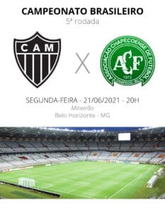 Com muitos desfalques, Atl&eacute;tico recebe Chapecoense de olho na lideran&ccedil;a. A Minas FM transmite.