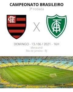 Am&eacute;rica encara Flamengo atr&aacute;s da primeira vit&oacute;ria.