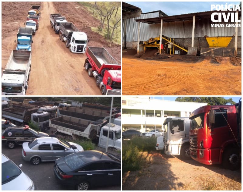 Operação da Polícia Civil prende 20 por extração ilegal de minério em Divinópolis e outras cidades mineiras
