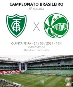 Am&eacute;rica, com novo t&eacute;cnico, tenta primeira vit&oacute;ria diante do Juventude.