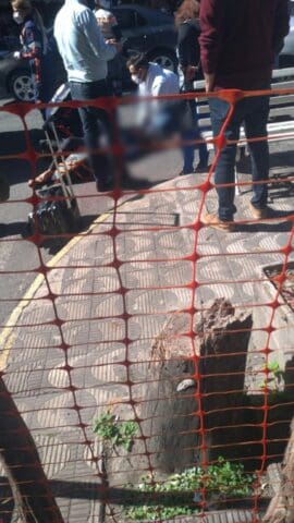 Mulher é atropelada no centro de Divinópolis