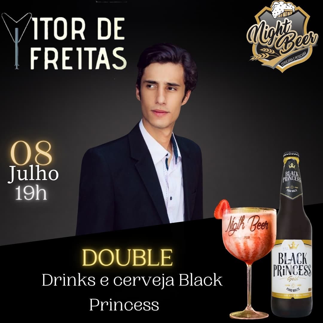 Cantor Vitor de Freitas se apresenta hoje na Cervejaria Night Beer