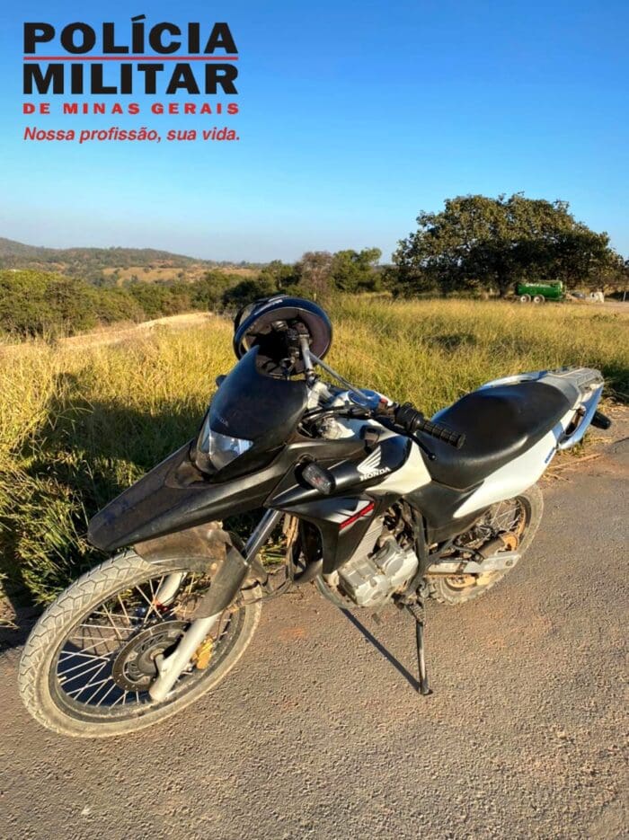 PM recupera moto roubada e prende acusado por receptação