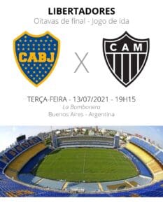 Libertadores de volta e com jog&atilde;o: Boca Juniors e Atl&eacute;tico. A Minas FM transmite.
