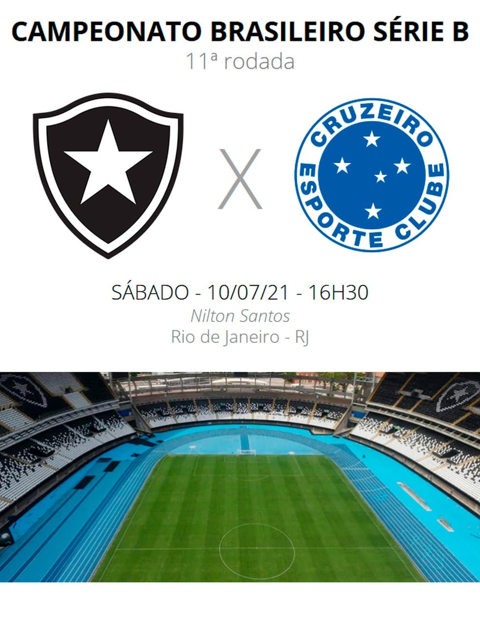 Duelo de gigantes na série B: Botafogo x Cruzeiro. A Minas FM transmite.
