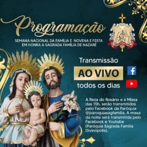 Danilo Passos se prepara para a festa da Sagrada Fam&iacute;lia