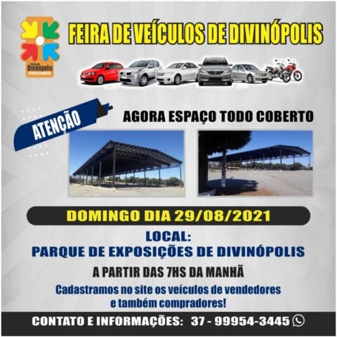 Feirão de Veículos acontece normalmente no domingo