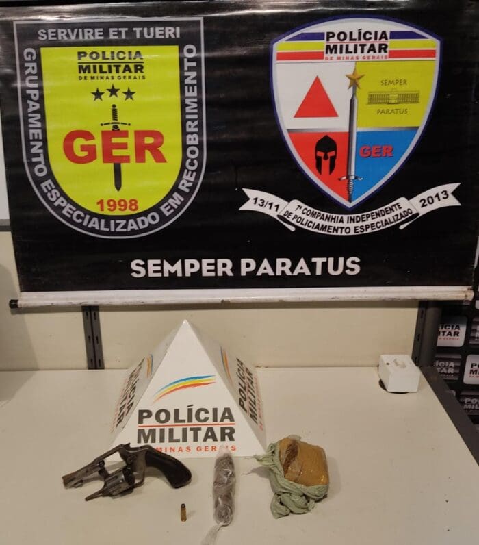 Polícia Militar prende autor por tráfico de drogas e posse ilegal arma de fogo
