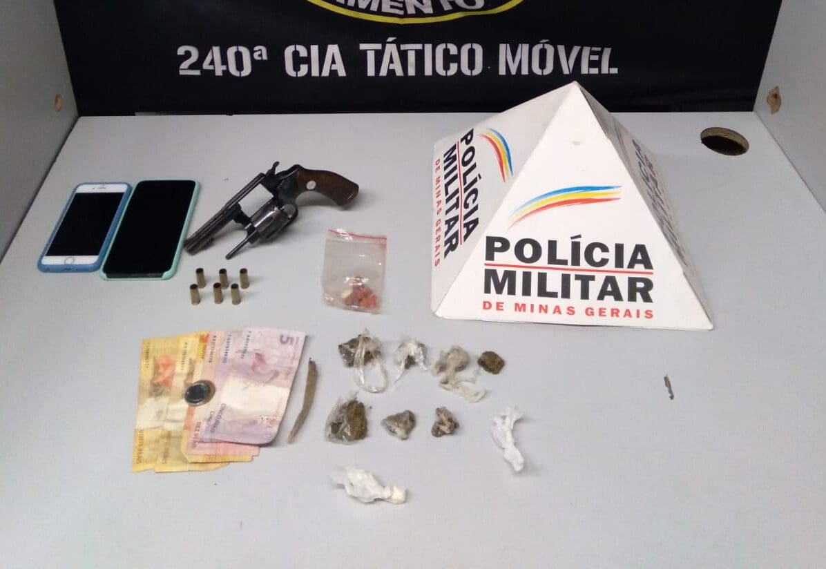 Divinópolis – Polícia Militar em “Batidão”  apreende arma de fogo e drogas