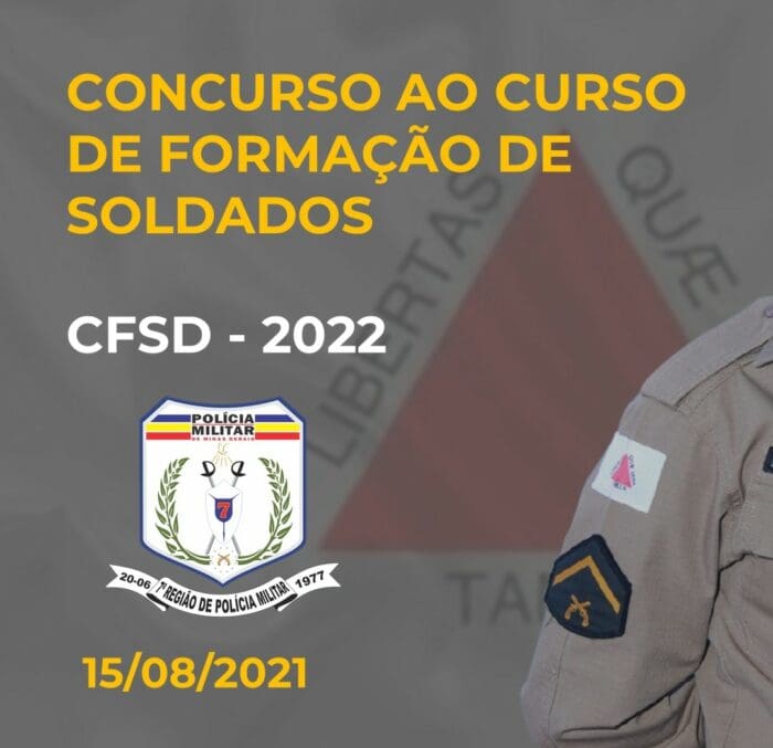 PM realiza concurso público para admissão de novos soldados