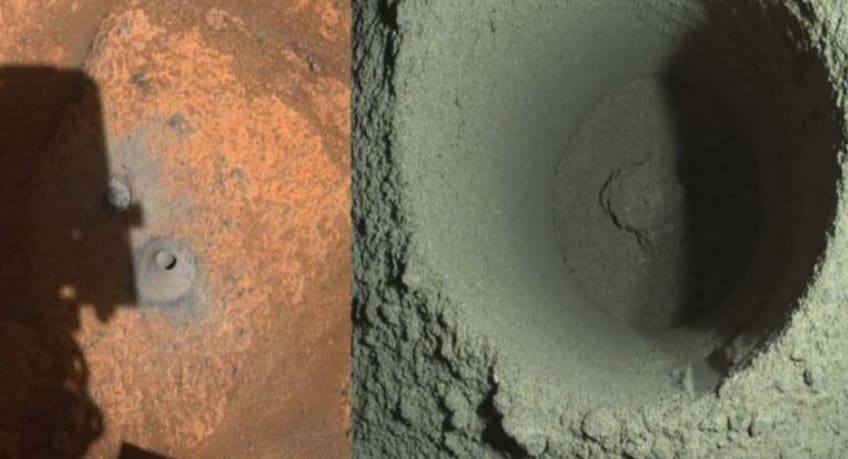 Sonda perfura o solo de Marte em busca de amostras para pesquisas