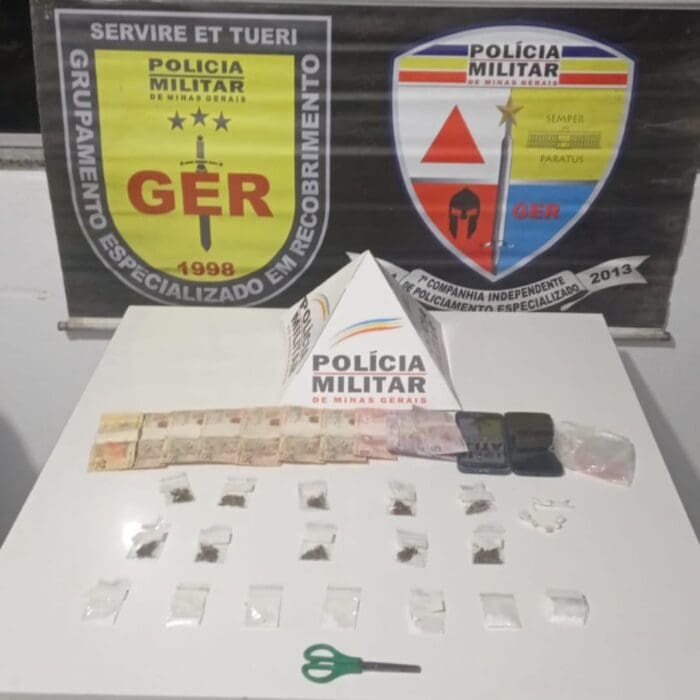 Drogas apreendidas em Nova Serrana