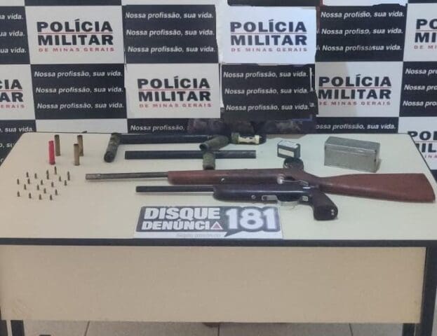 Apreensão de arma de fogo em Lagoa da Prata