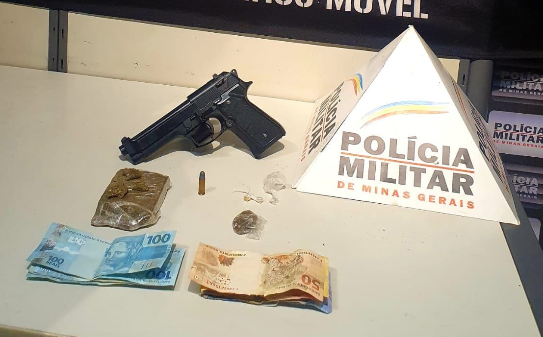 Polícia Militar prende autor de roubo e apreende adolescente com arma de brinquedo