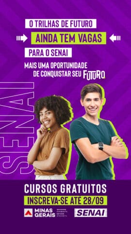 Programa do Governo do Estado em parceria com o SESI/FIEMG oferece cursos gratuitos, ainda tem vagas