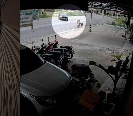 Motorista perde o controle mas ao invés de sair da pista estaciona o carro