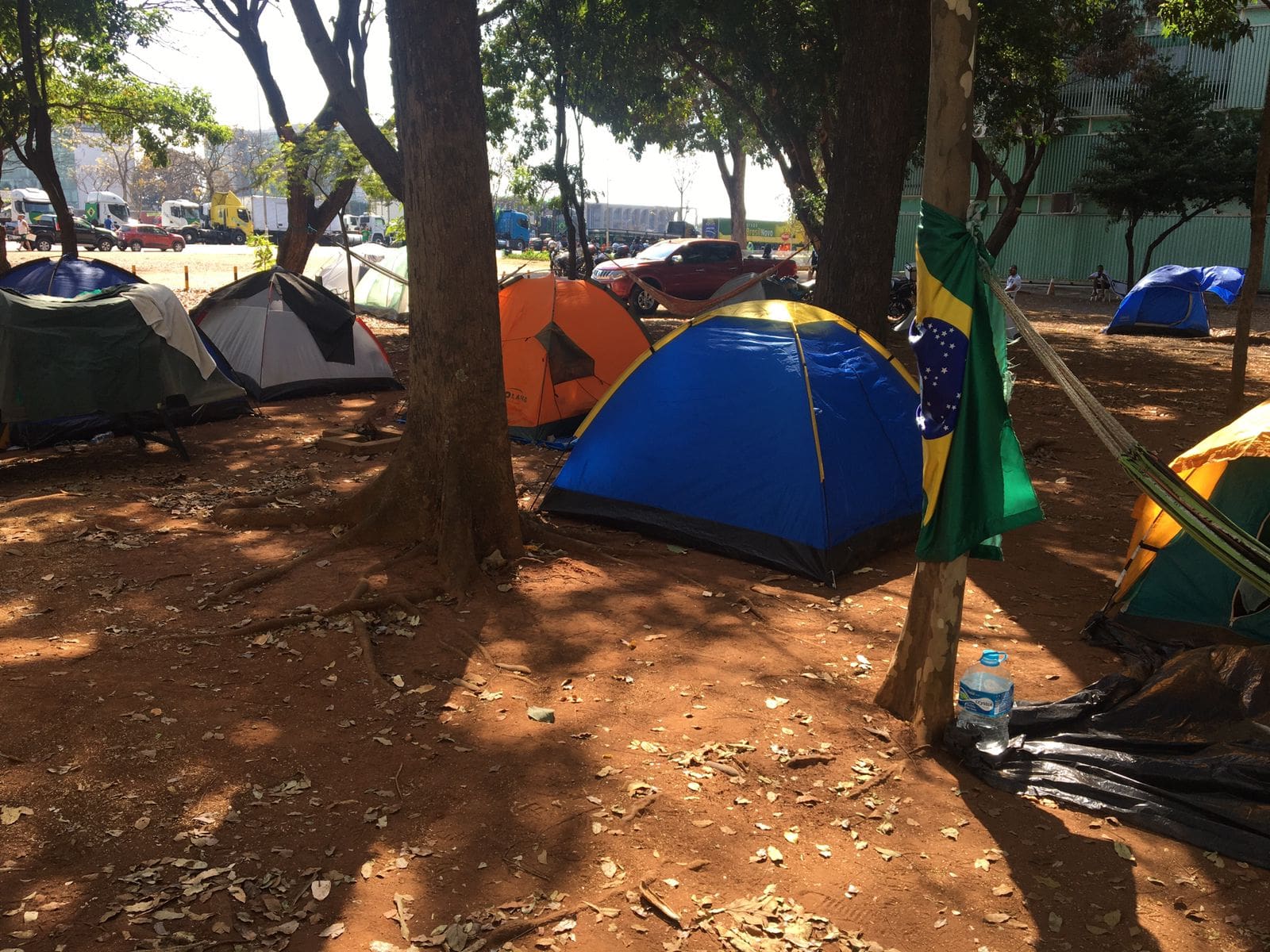 Acampamento de Manifestantes contra o STF em Brasilia