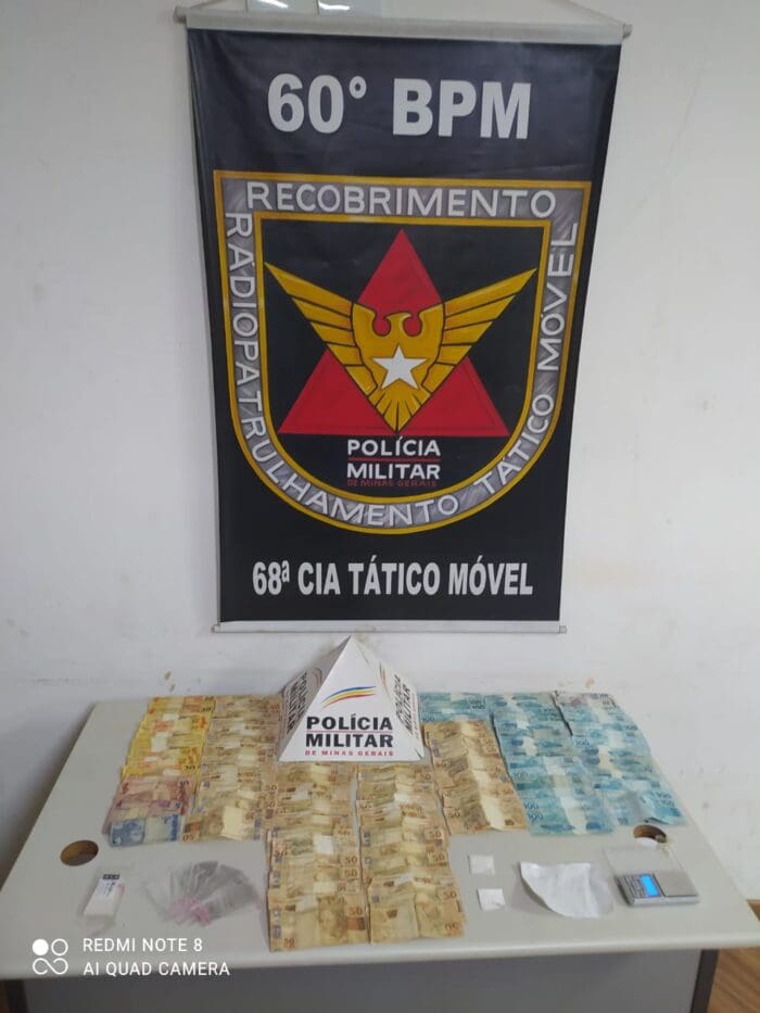 Acusado é preso com drogas e mais de R$7mil