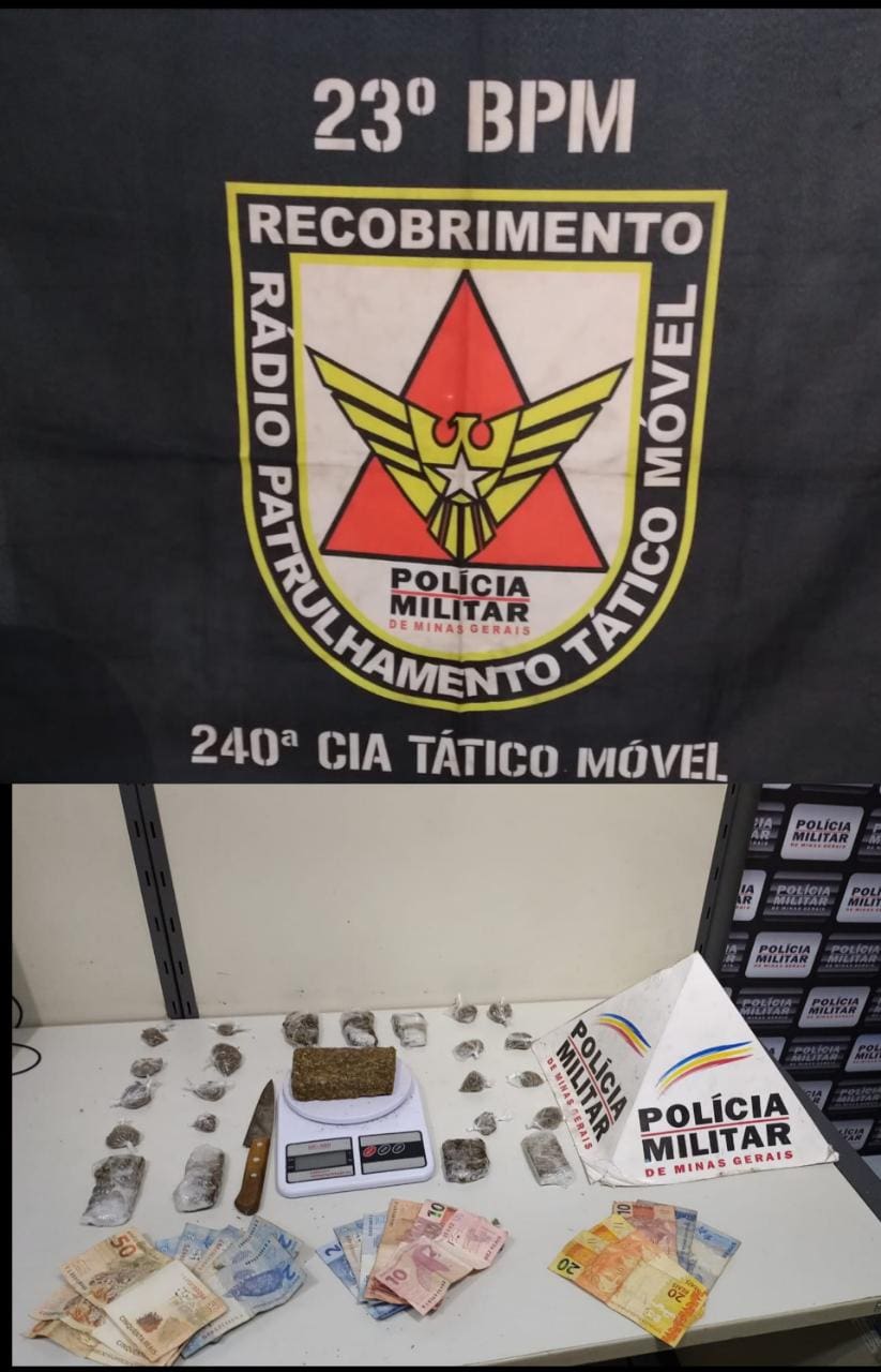 Divinópolis – Polícia Militar prende acusados por tráfico de drogas