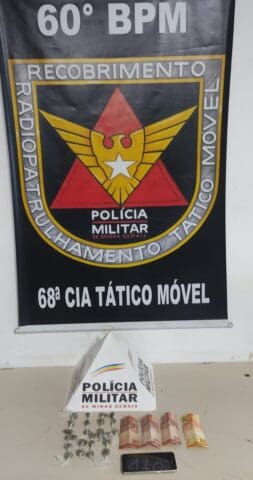 PM prende acusados por tráfico de drogas
