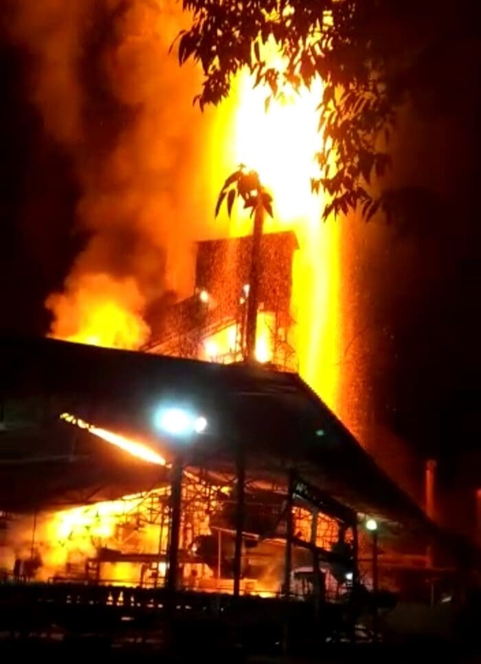 É Fake News incêndio na Siderúrgica Arena Hangar em Divinópolis