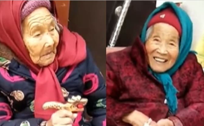 Vídeo que mostra mulher de 107 anos entregando doce para filha de 84 faz sucesso na internet