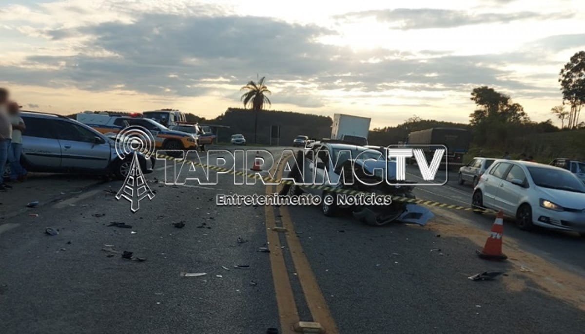 Motorista morre e dois ficam feridos em colisão entre carros na MG-050 entre Formiga e Divinópolis
