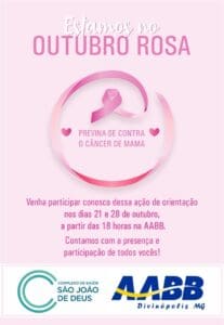 AABB e CSSJD unidos para a preven&ccedil;&atilde;o do C&acirc;ncer de Mama