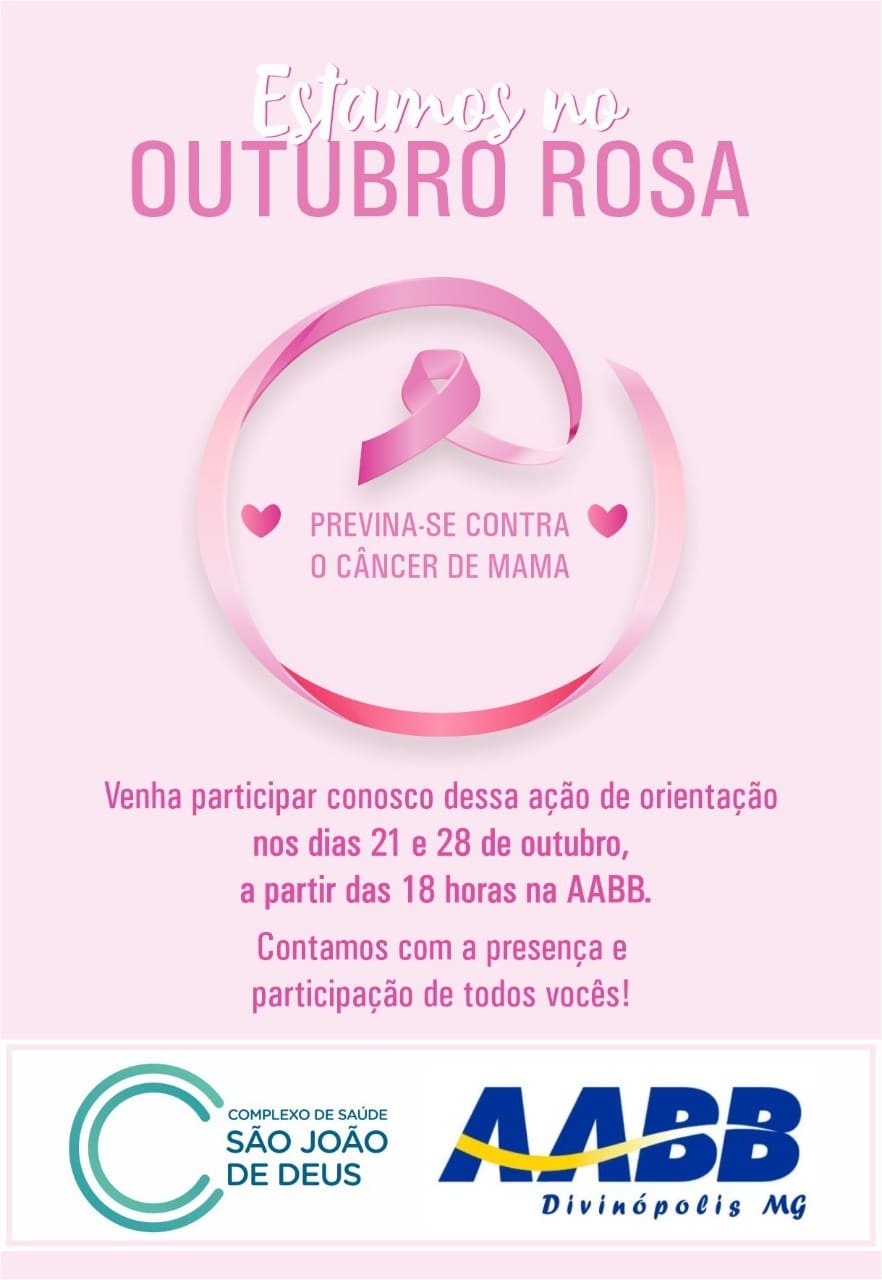 AABB e CSSJD unidos para a prevenção do Câncer de Mama
