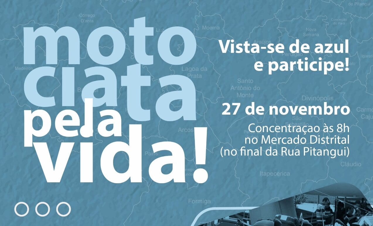 Novembro Azul: "Motociata Pela Vida" em Divinópolis acontece sábado (27)