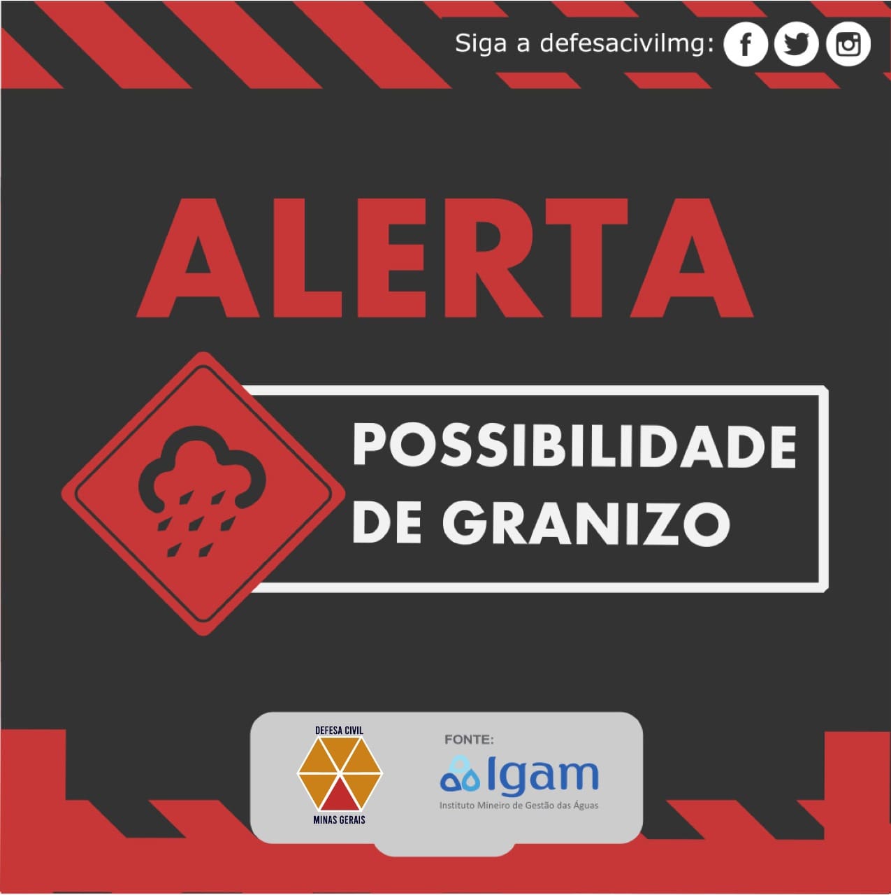 Defesa Civil de Minas Gerais emite alerta para tempestade e cita algumas cidades entre elas Bom Despacho