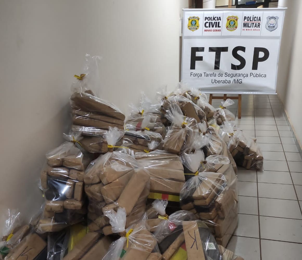 Força-tarefa intercepta 630 quilos de maconha em Minas Gerais