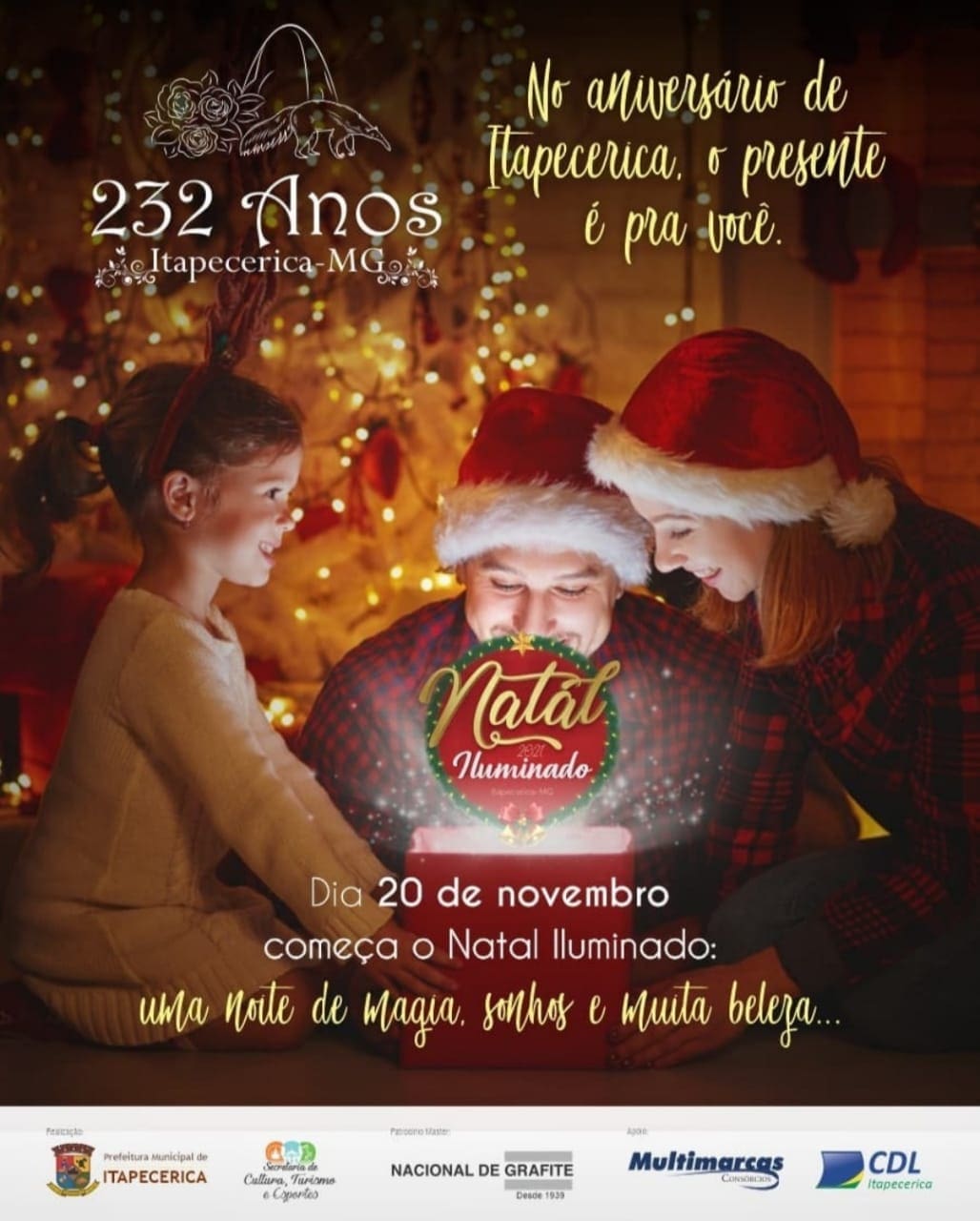 Prefeitura de Itapecerica lança neste sábado o Natal Iluminado 2021