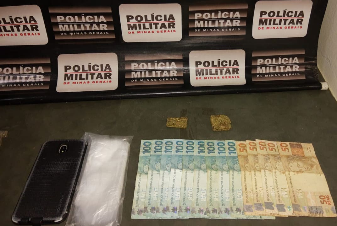 Dinheiro apreendido em Bom Despacho pela PM