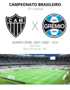 Mais uma decisão. Atlético x Grêmio. A Minas FM transmite.