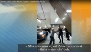Paciente &eacute; baleado ap&oacute;s atacar policial em frente hospital Jo&atilde;o XXIII, em Belo Horizonte