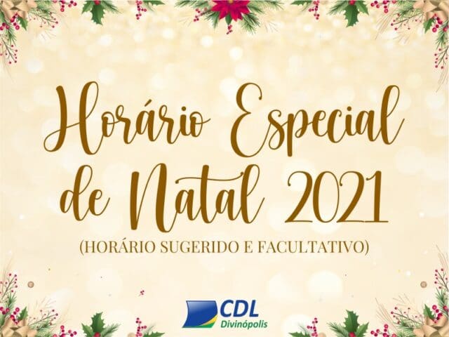 Horário Especial de Natal do comércio de Divinópolis é divulgado ⠀⠀