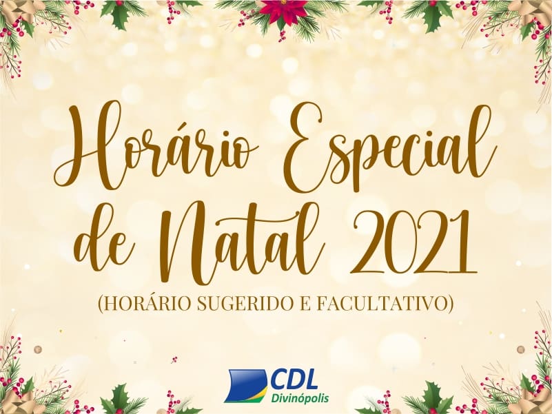 Horário Especial de Natal do comércio de Divinópolis é divulgado ⠀⠀