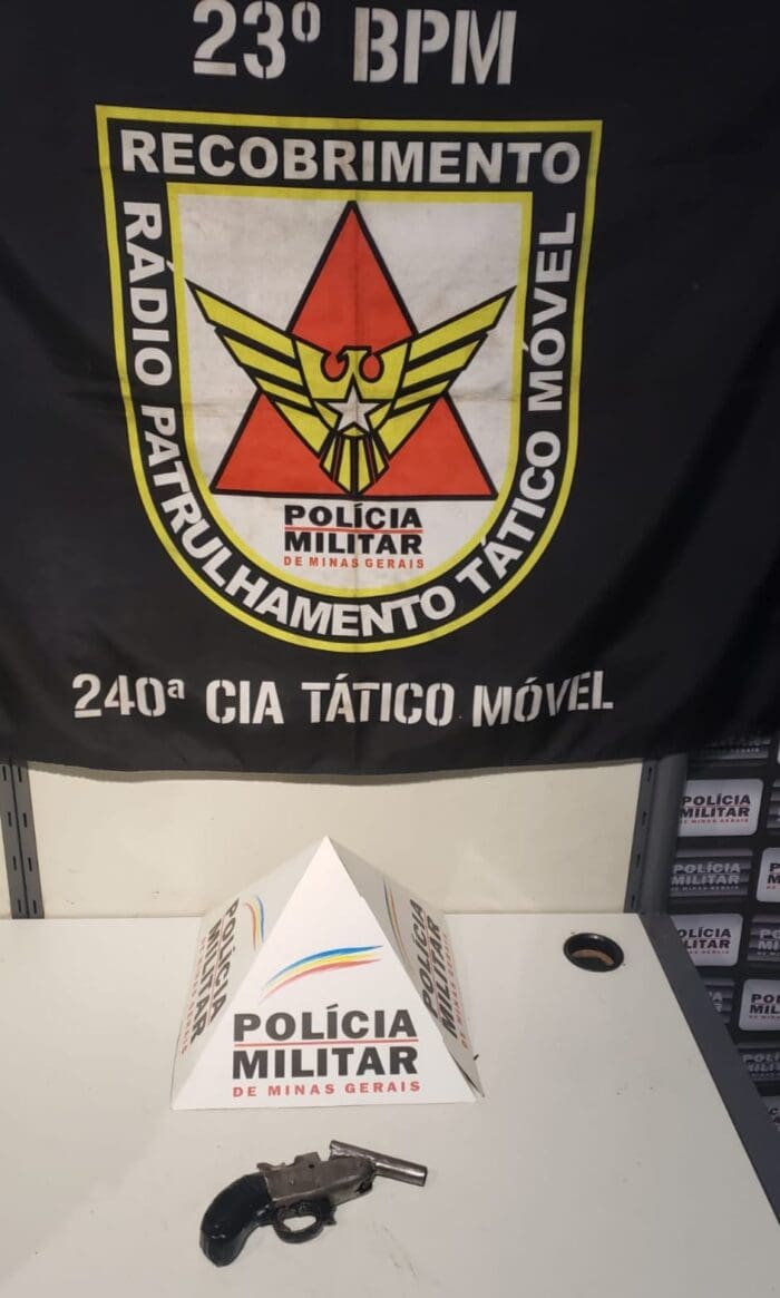 – Polícia Militar apreende autor por posse ilegal de arma de fogo e receptação