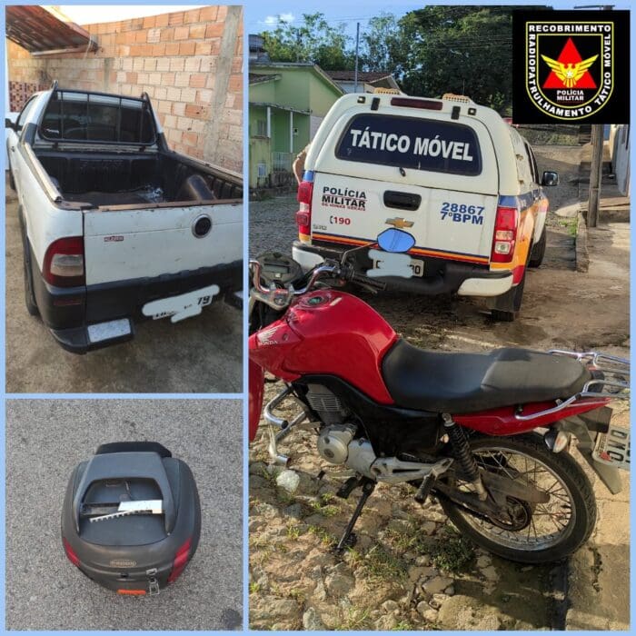 PM recupera motocicleta furtada em Bom Despacho