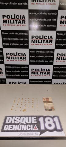 Lagoa da Prata – PM prende dois por tráfico de drogas ilícitas