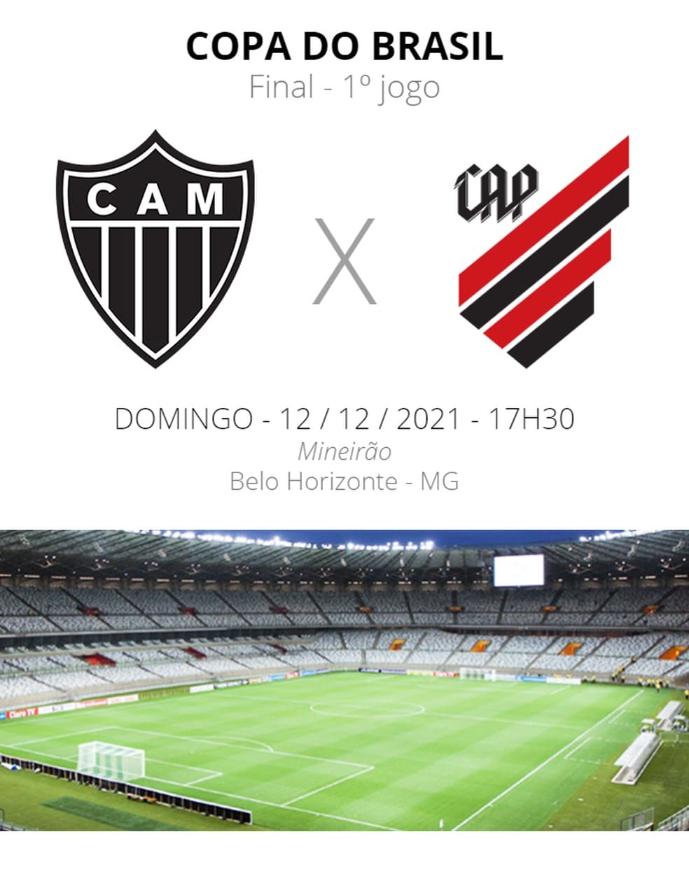 Atr&aacute;s de mais uma ta&ccedil;a para fechar o ano. A Minas FM transmite Atl&eacute;tico x Athletico.