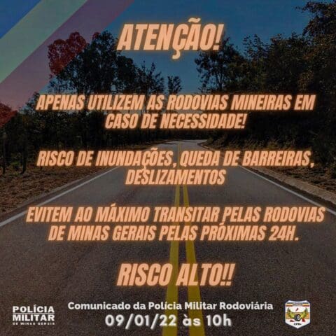 Alerta nas rodovias