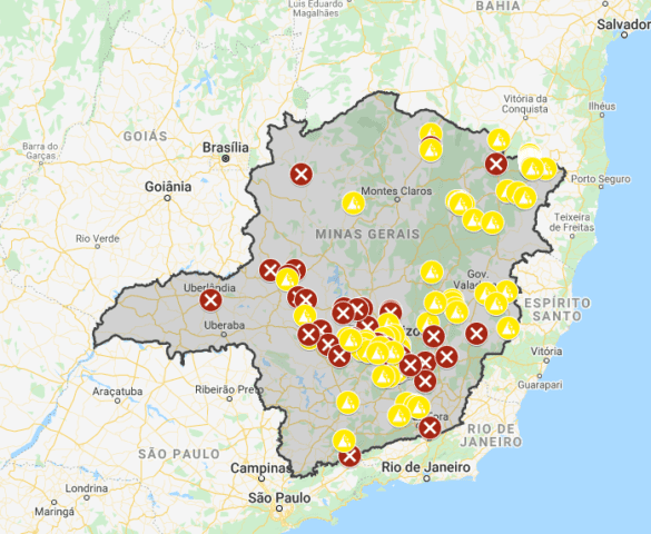 PMR aponta 96 pontos de interdição parcial, entre Rodovias Estaduais e Federais