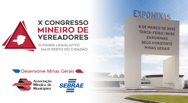AMM abre inscrições para o X Congresso Mineiro de Vereadores; evento acontece no dia 8 de março no Expominas