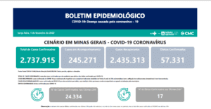 No estado de Minas a m&eacute;dia de idade dos casos confirmados de 41 anos